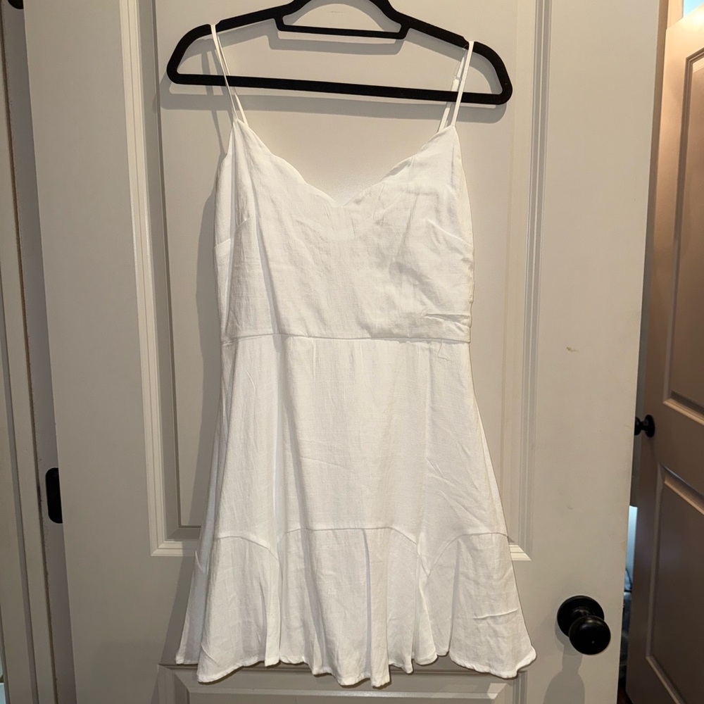 Altar'd State Cream Spaghetti Strap Dress